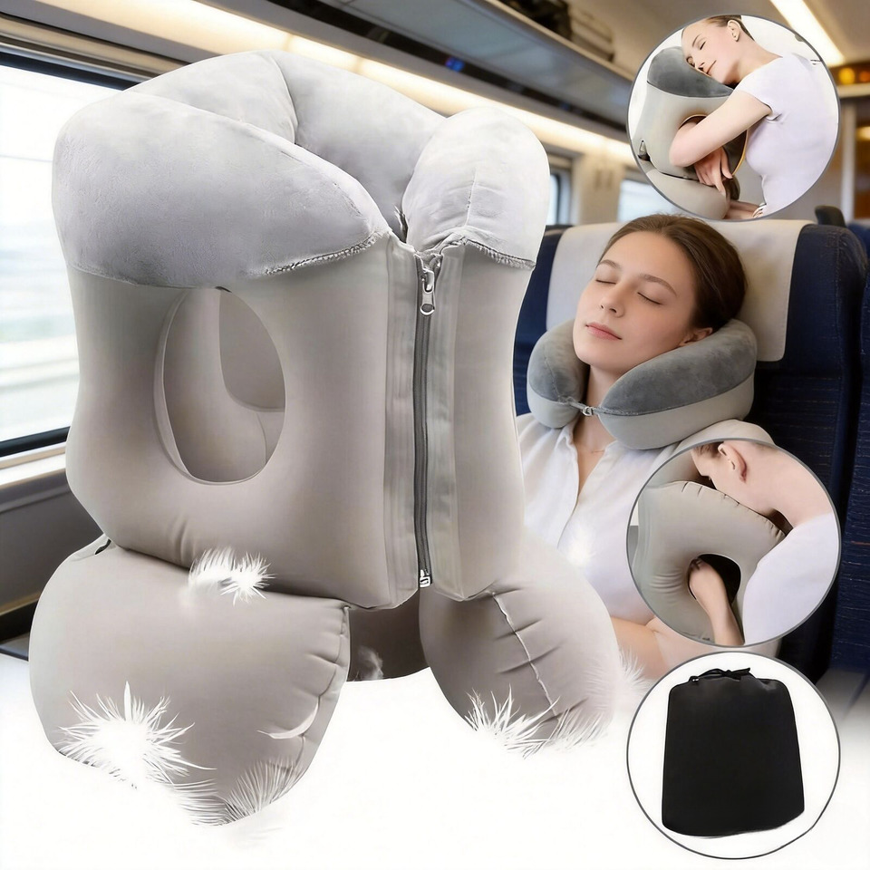 Outdoor Furniture Pillows - 업그레이드된 에어쿠션 여행용 베개, 머리 받침