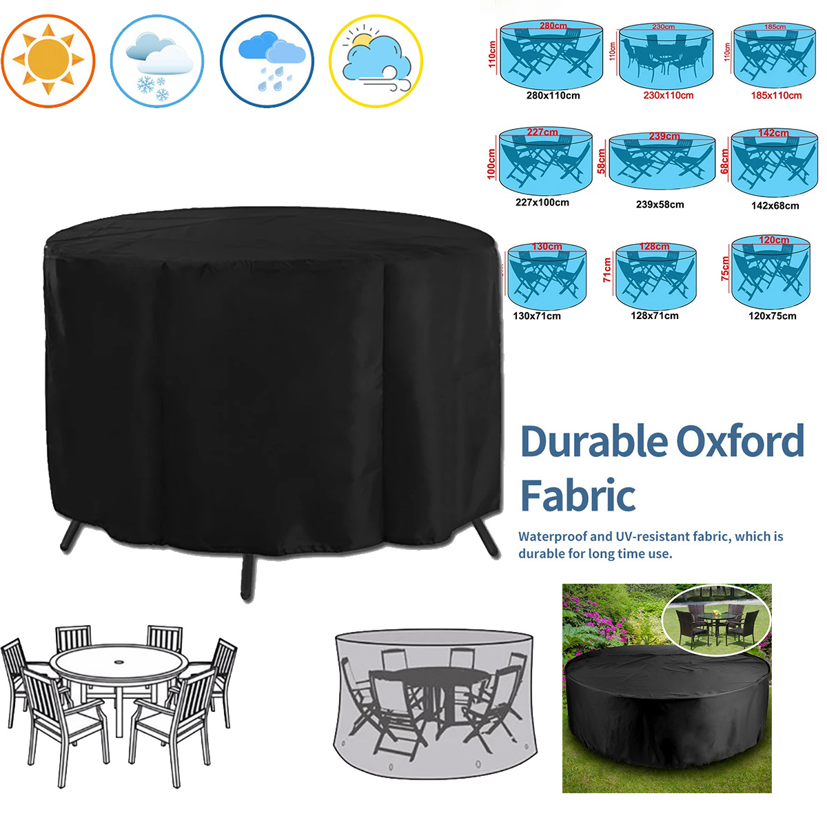 Outdoor Furniture Paint - 원형 커버 원형 야외 정원 가구