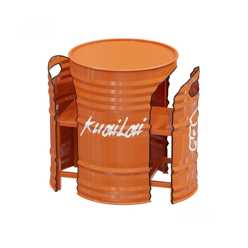 Outdoor Furniture Oil - 창의적인 철제 정원 가구 세트 카페
