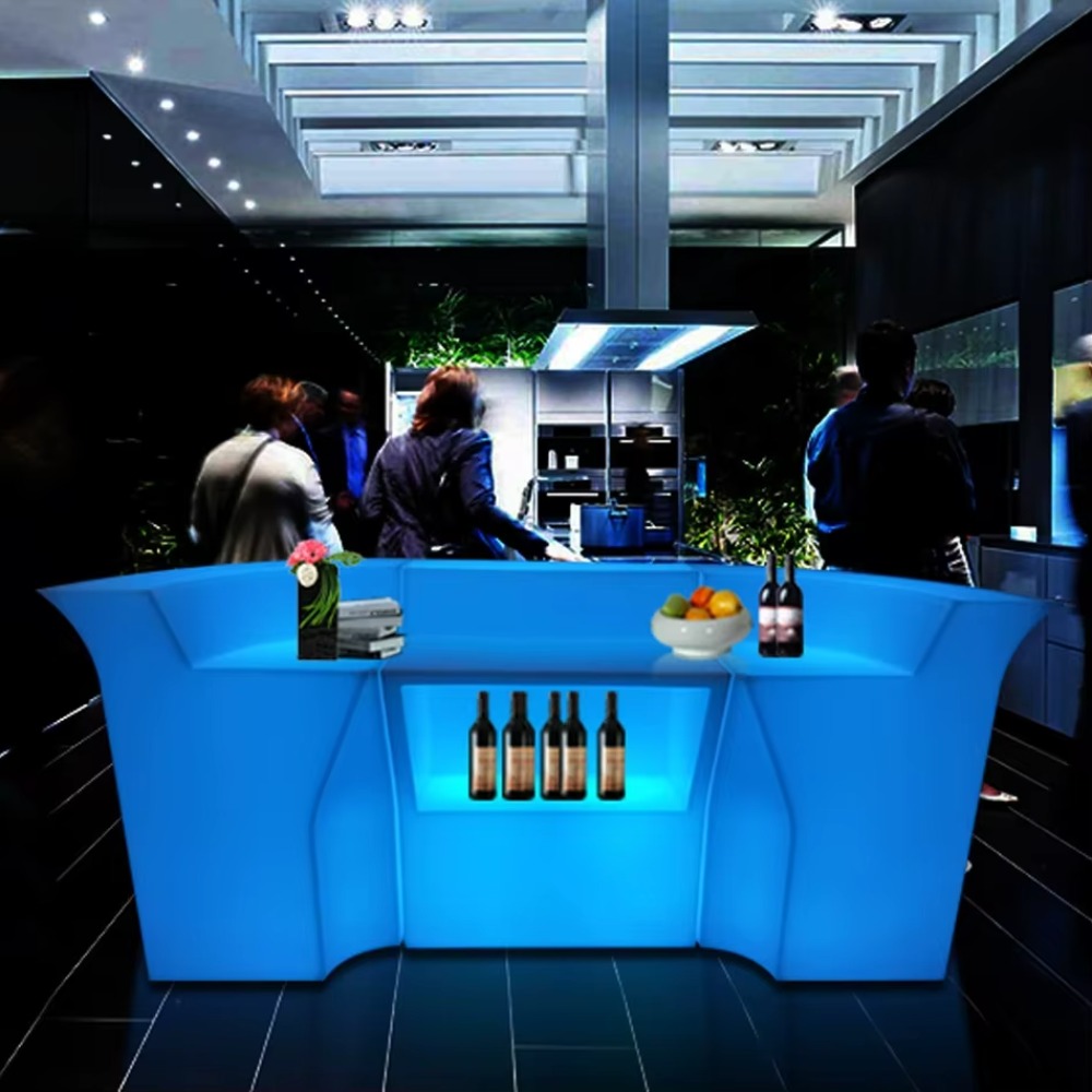 Outdoor Furniture Rental For Party - LED 방수 야외 조명 바 테이블