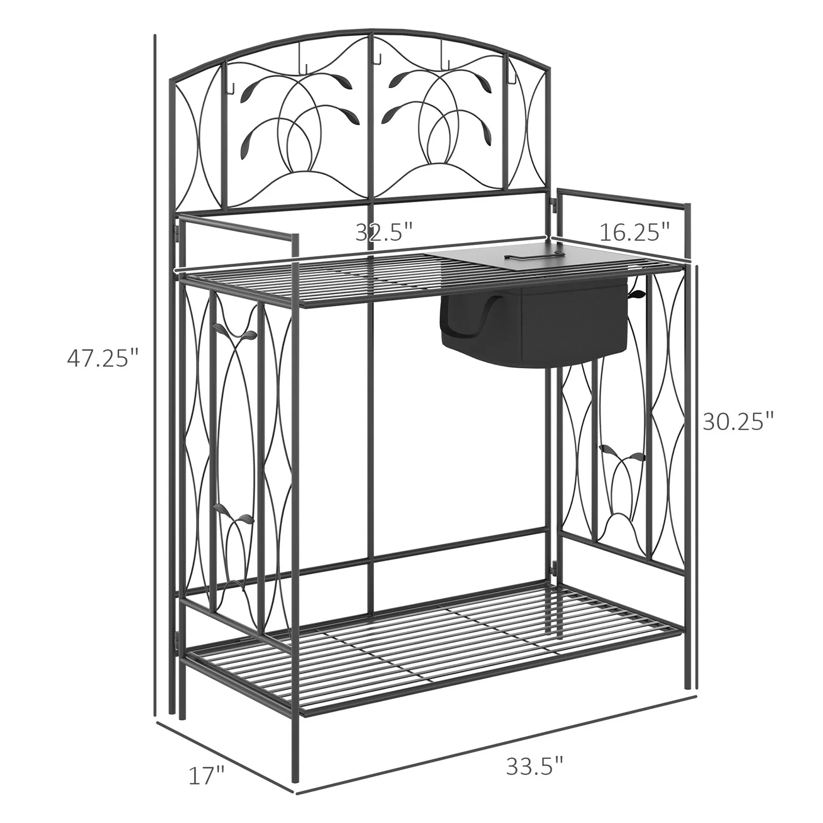 정원용 금속 화분 테이블 플랜팅 벤치 (가방, 걸이 포 - Garden Bench Metal 리뷰 및 가격