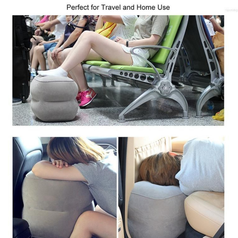 팽창식 스툴 베개, 셀프 휴대용 여행 발판, 비행기 기 - Outdoor Furniture Pillows 리뷰 및 가격