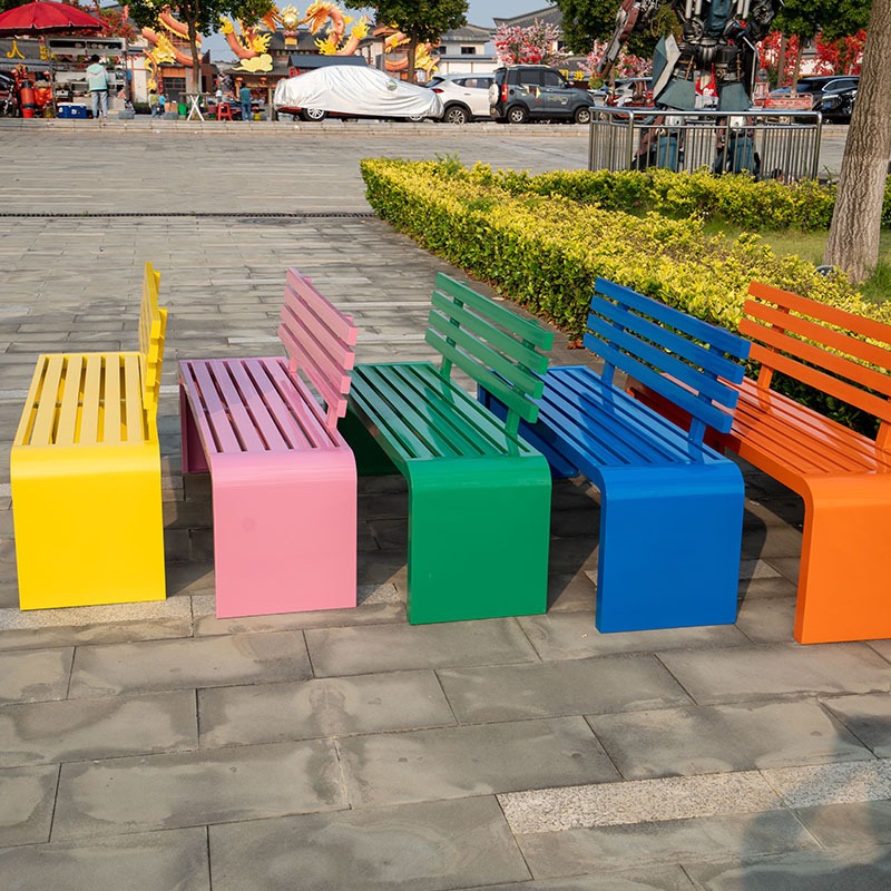 다채로운 현대식 야외 금속 정원 벤치 맞춤형 파티오 벤 - Garden Bench Metal 리뷰 및 가격