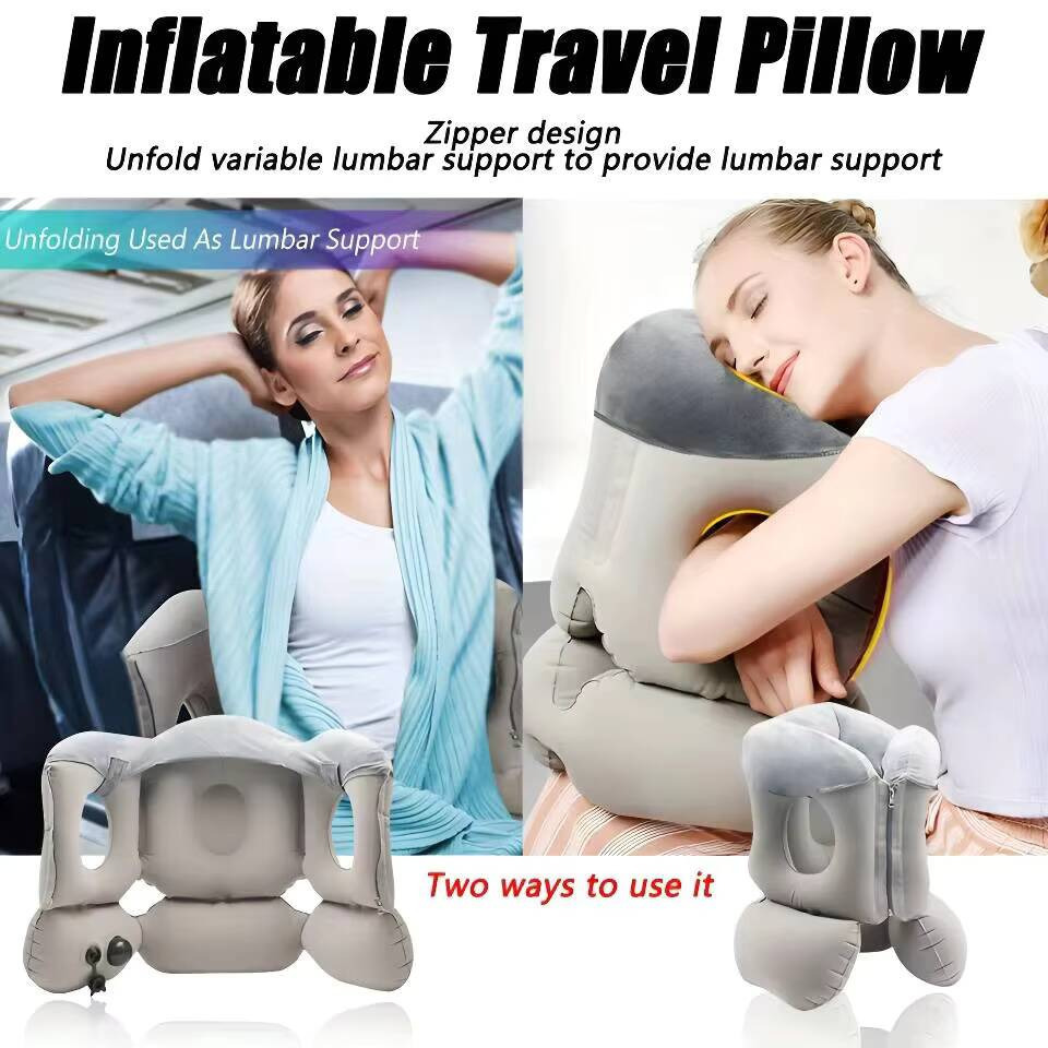 업그레이드된 에어쿠션 여행용 베개, 머리 받침 및 턱  - Outdoor Furniture Pillows 리뷰 및 가격