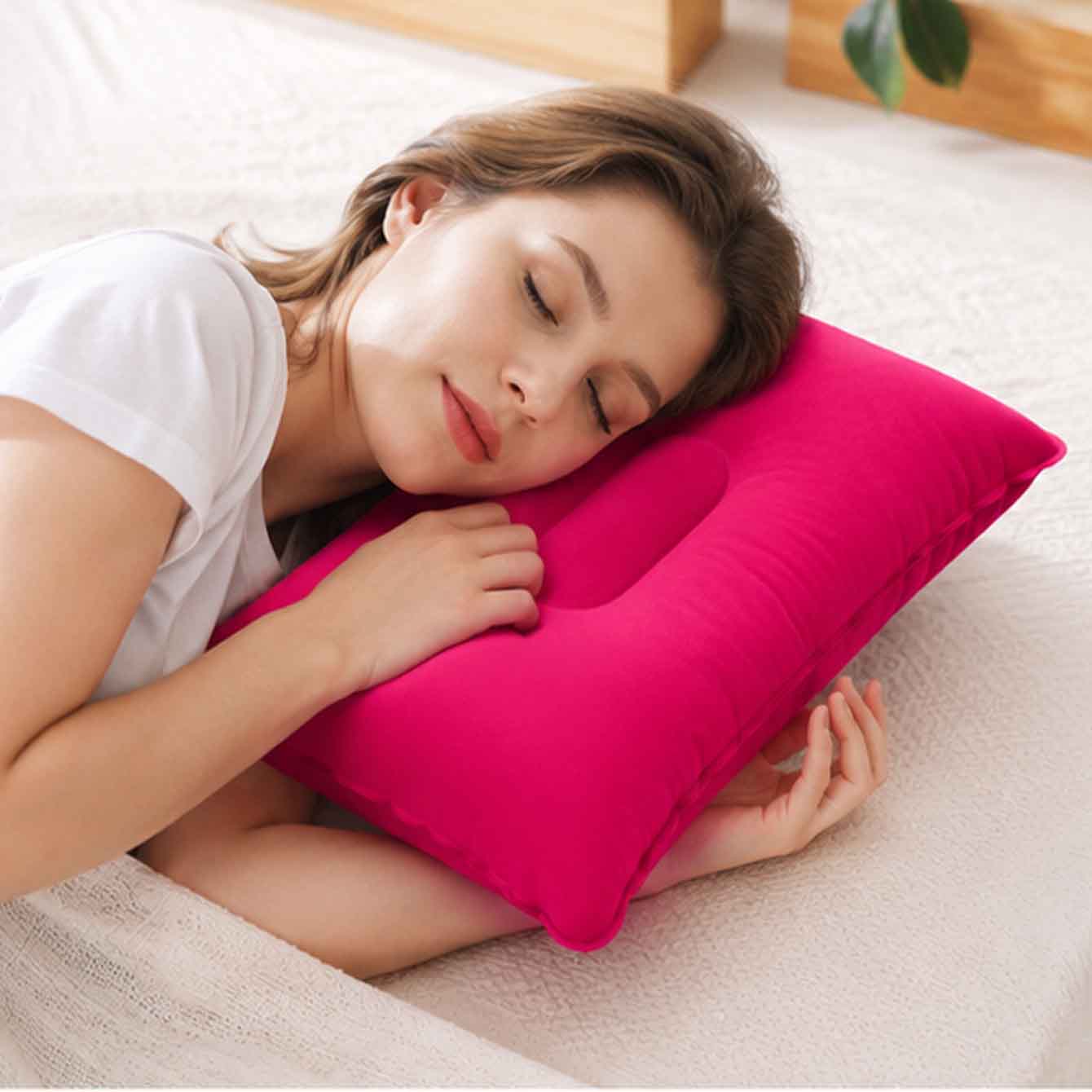 2팩 초경량 풍선 베개, 작은 사각형 플록 원단 에어  - Outdoor Furniture Pillows 리뷰 및 가격