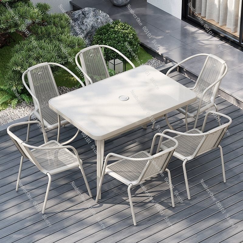 야외 발코니 접이식 테이블 및 2개의 의자 세트, 흰색 - Outdoor Furniture Table And Chairs 리뷰 및 가격
