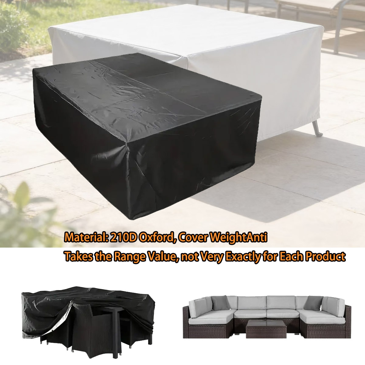 600가지 사이즈의 야외 가구 커버, 자외선 차단 파티 - Outdoor Furniture Paint 리뷰 및 가격
