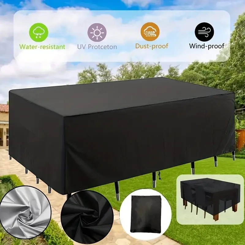 파티오 가구 커버 직사각형 파티오 테이블 커버 옥스포드 - Outdoor Furniture Table And Chairs 리뷰 및 가격