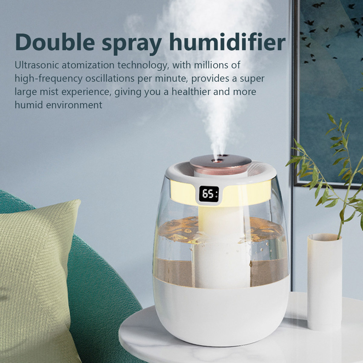 1.3L 가습기 더블 스프레이 포트 쿨 미스트 메이커  - Outdoor Furniture Oil 리뷰 및 가격