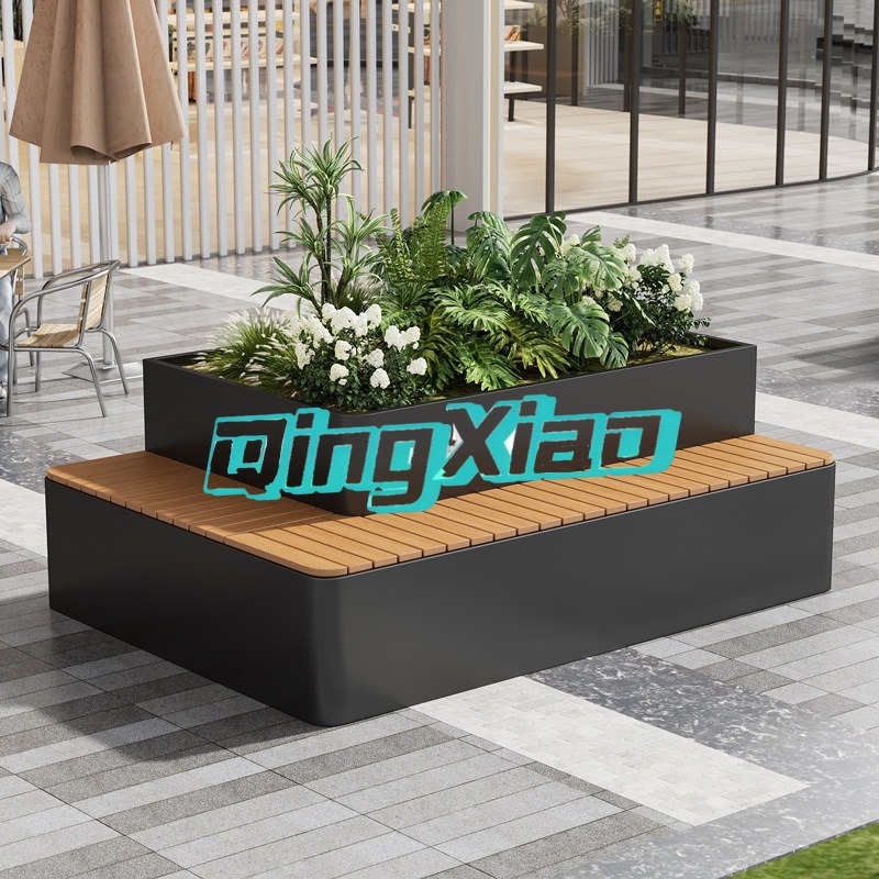 야외용 벤치(내장형 화분 포함) 내후성 목재 플라스틱  - Garden Bench Metal 리뷰 및 가격