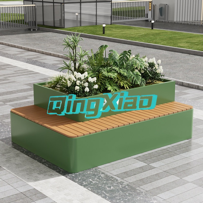 야외용 벤치(내장형 화분 포함) 내후성 목재 플라스틱  - Garden Bench Metal 리뷰 및 가격